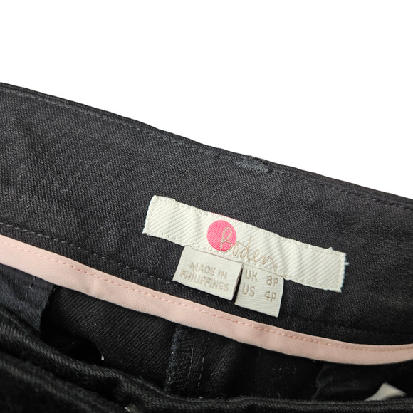 Boden Bi-Stretch Crop Flare Trousers In Black - Picture 4 of 9